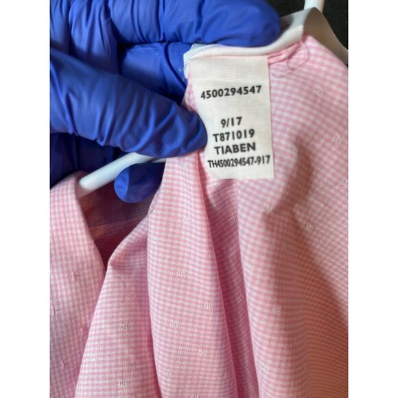 Boys Tommy Hilfiger Pink Plaid Long Sleeve Button Down Shirt 10 - Picture 6 of 6